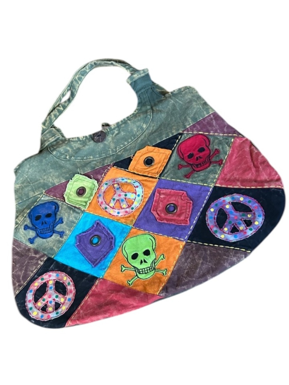 Vintage Patchwork Shoulder Hippie Bag